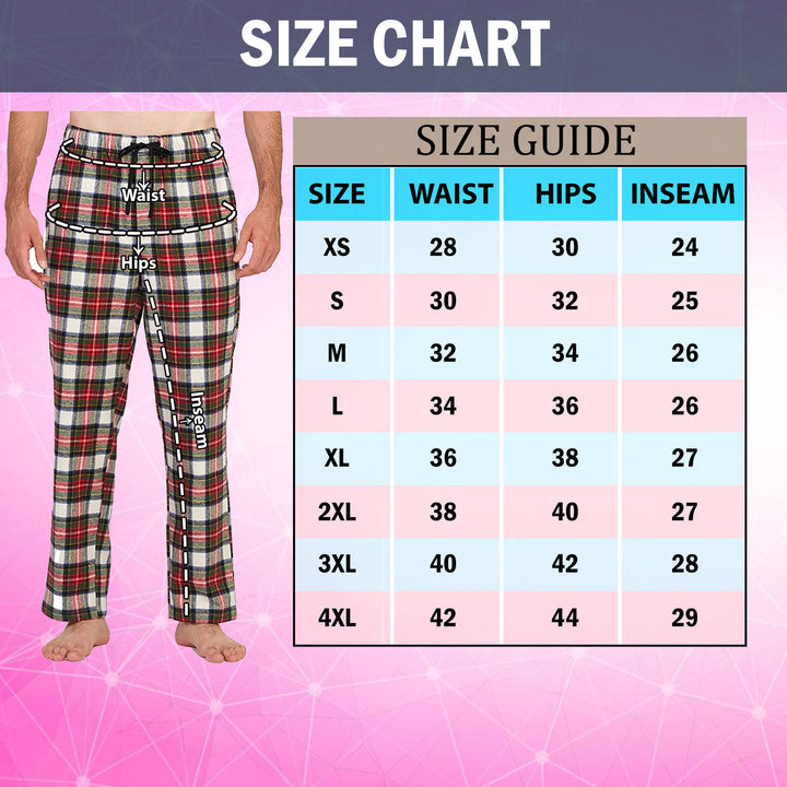 Mens Ultra-Soft Plaid Lounge Pajama Sleep Pants 5-Pack Cotton Adjustable Waist Image 12