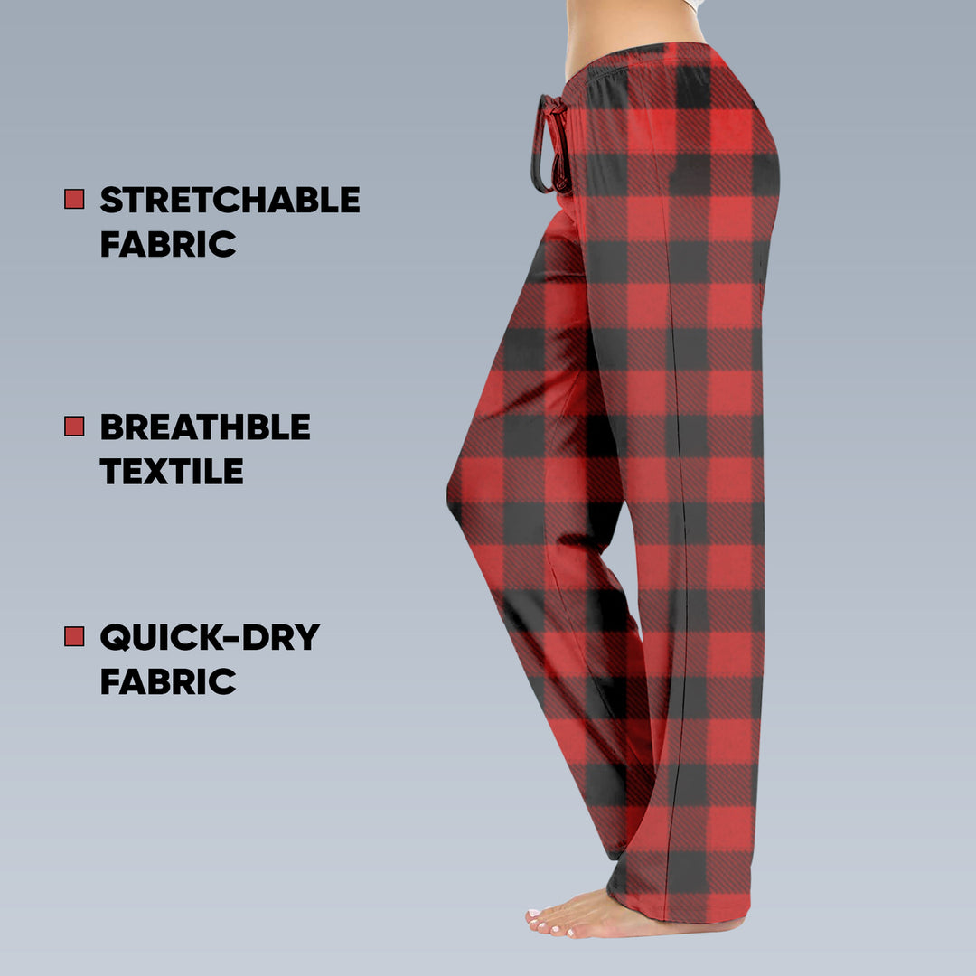 4-Pack Womens Lightweight Lounge Pajama Pants Soft Terry Knit Casual Comfort Image 9