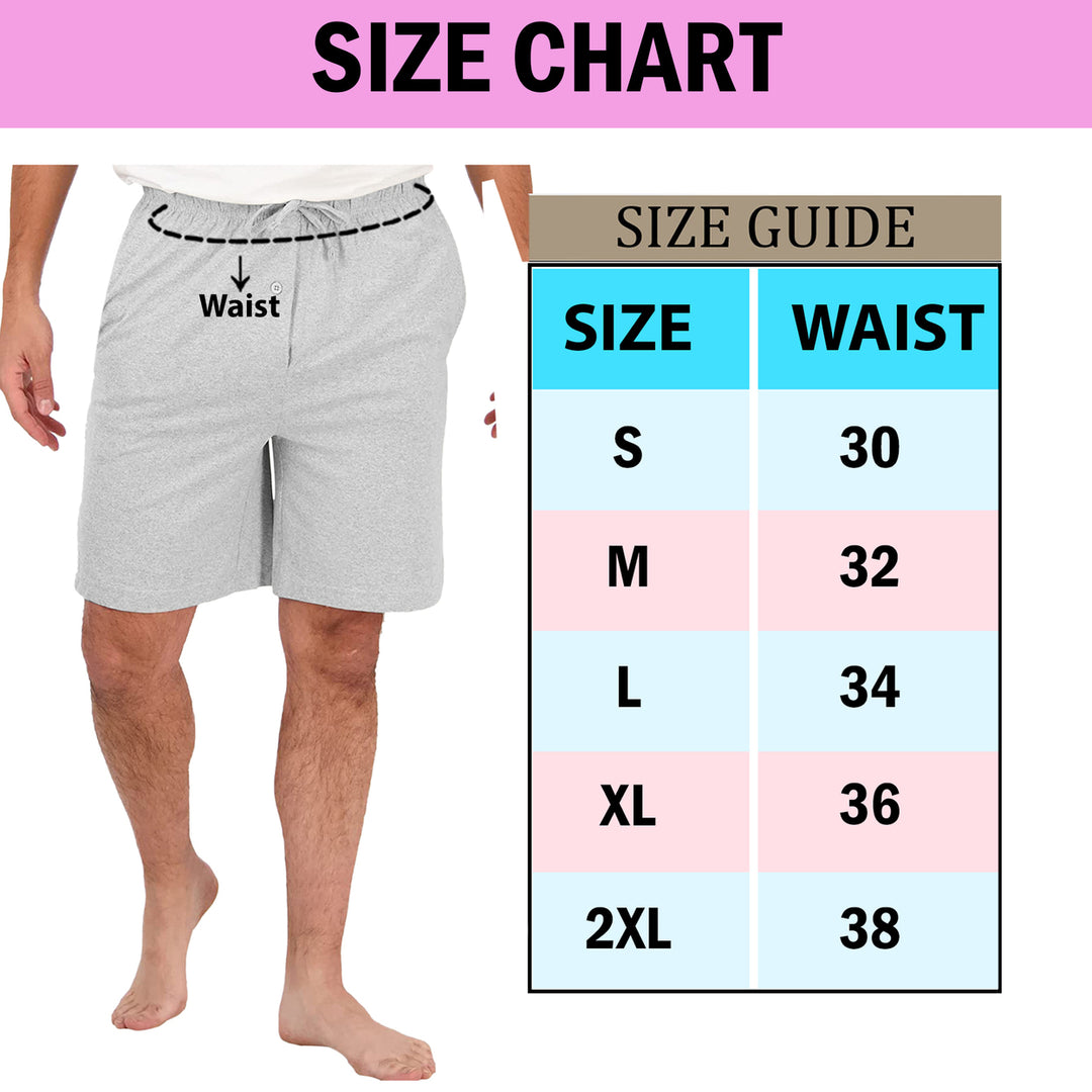 Mens Ultra Soft Jersey Knit Lounge Shorts 6 Pack Variety Comfortable Sleep Wear Image 12