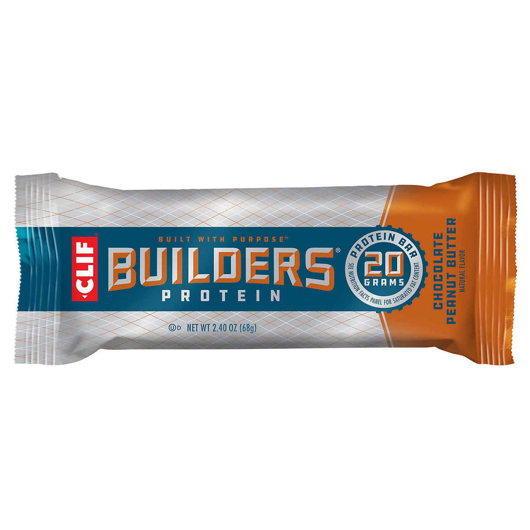 Clif Bar Builders Bar 2.4oz Bars 9 Chocolate Mint 9 Chocolate Peanut Butter Image 4