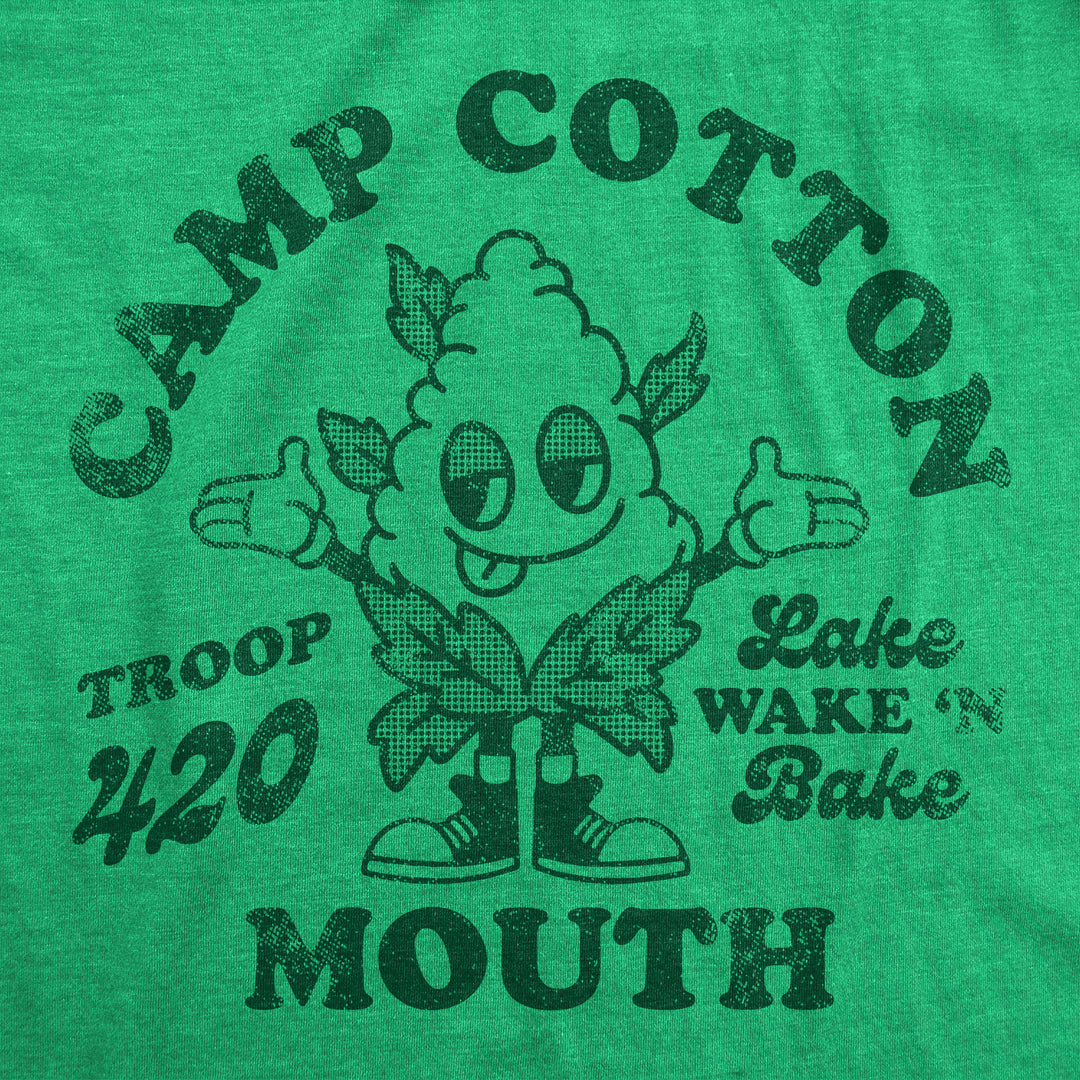 Womens Funny T Shirts Camp Cotton Mouth Sarcastic 420 Graphic Tee For Ladies Image 2