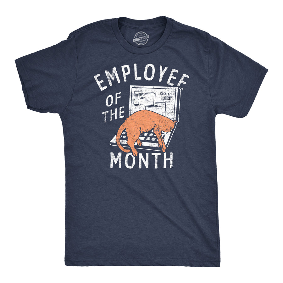 Mens Funny T Shirts Employee Of The Month Sarcastic Office Tee For Men Image 1