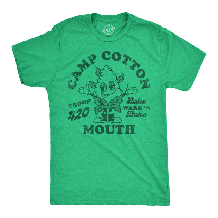 Mens Funny T Shirts Camp Cotton Mouth Sarcastic 420 Graphic Tee For Men Image 1