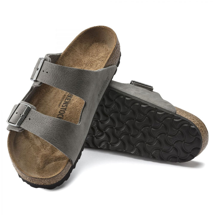 BIRKENSTOCK Arizona Gray Nubuck Sandals Mens Regular Width 1020752 Whale Gray Image 2