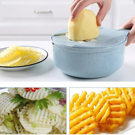 Mandoline Slicer Vegetable Slicer Potato Peeler Carrot Onion Grater With Strainer Image 4