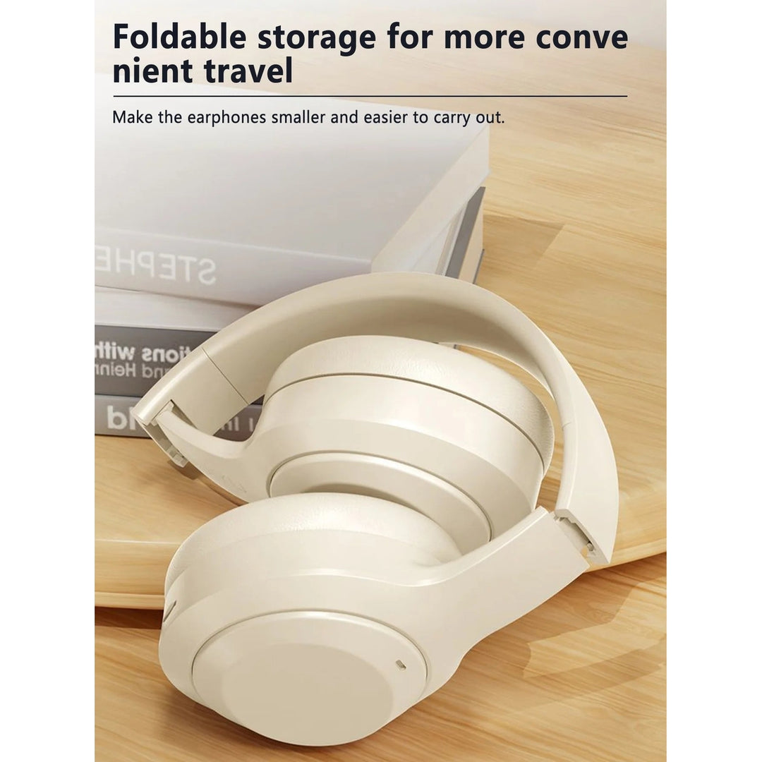 Foldable Bluetooth Headphones Noise-Cancelling Headset Music-Sport Bass Earphone Image 7