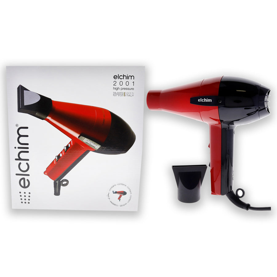 Elchim 2001 Classic Hair Dryer - Red-Black 1 Pc Image 1