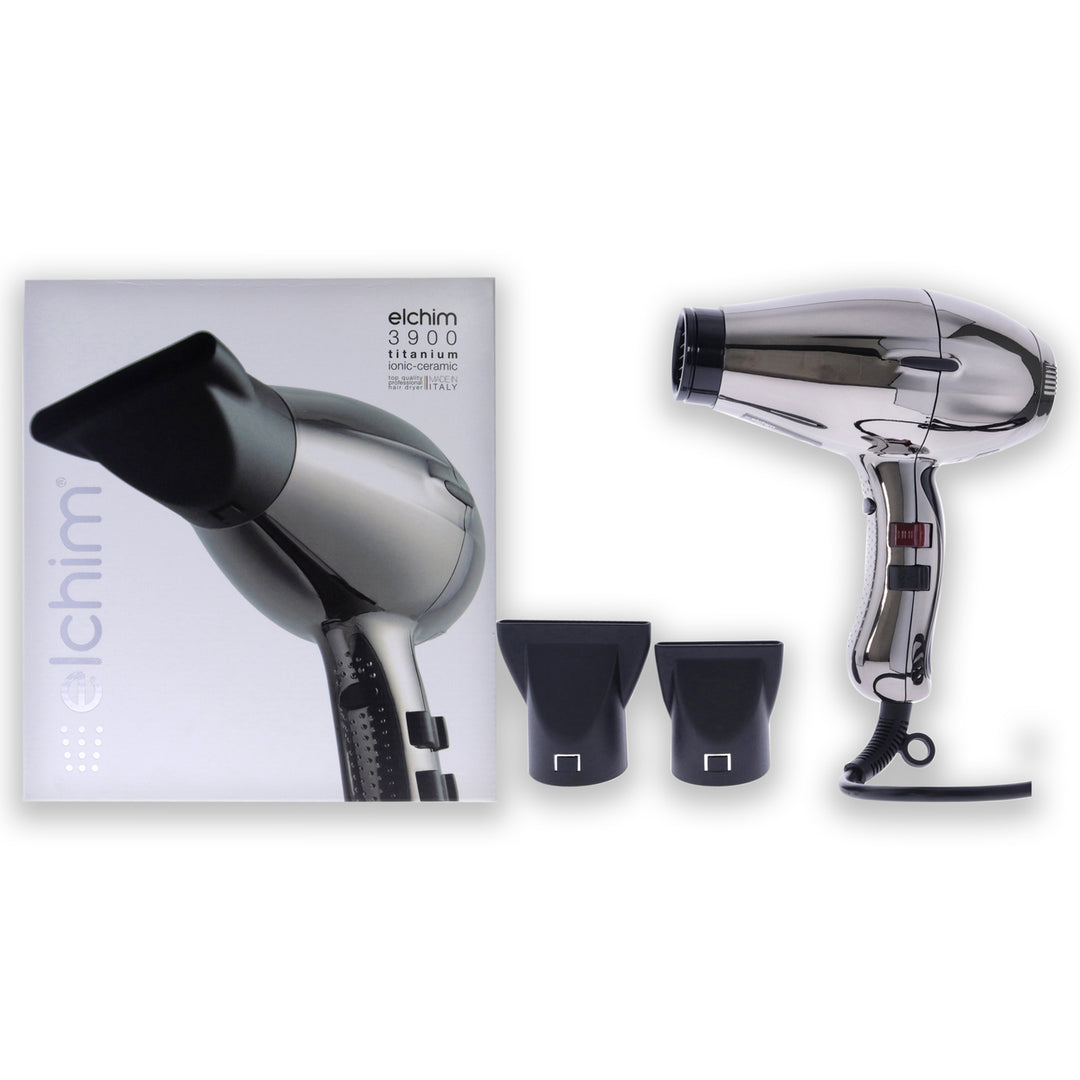 Elchim 3900 Titanium Ionic-Ceramic Hair Dryer - Black-Silver 1 Pc Image 1