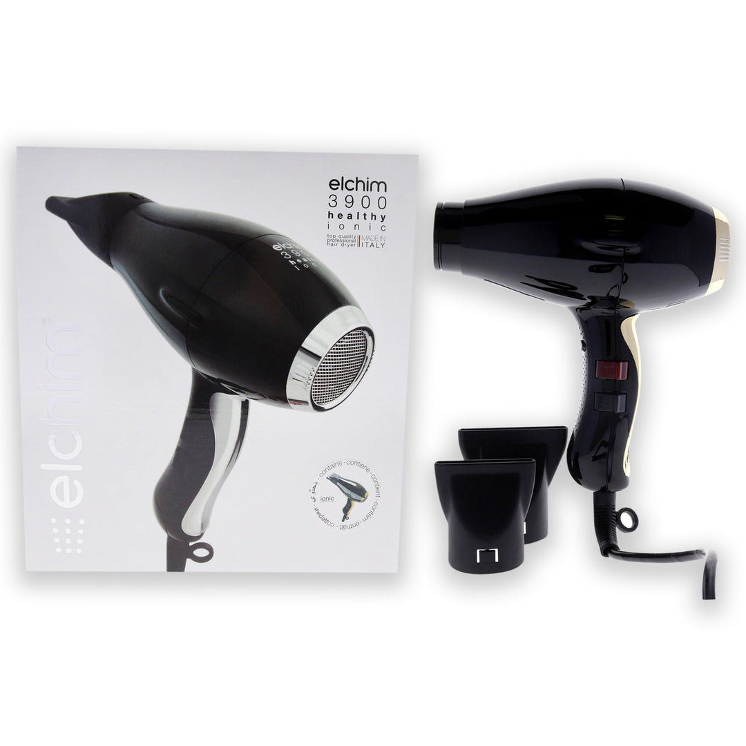 Elchim 3900 Healthy Ionic Hair Dryer - Black-Gold 1 Pc Image 1