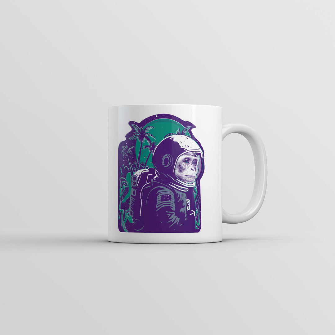 Space Monkey Mug Funny Astronaut Ape Graphic Coffee Cup-11oz Image 1