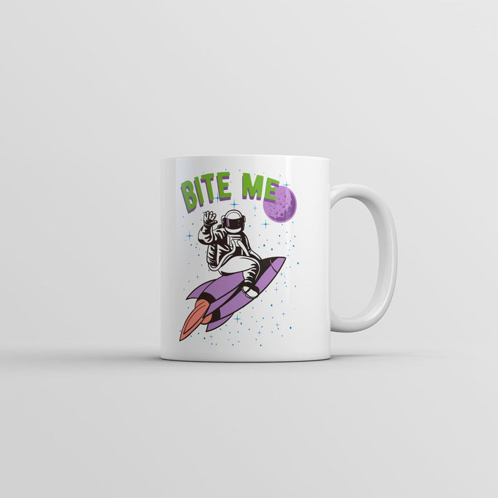 Bite Me Mug Funny Astronaut Space Graphic Novelty Coffee Cup-11oz Image 1