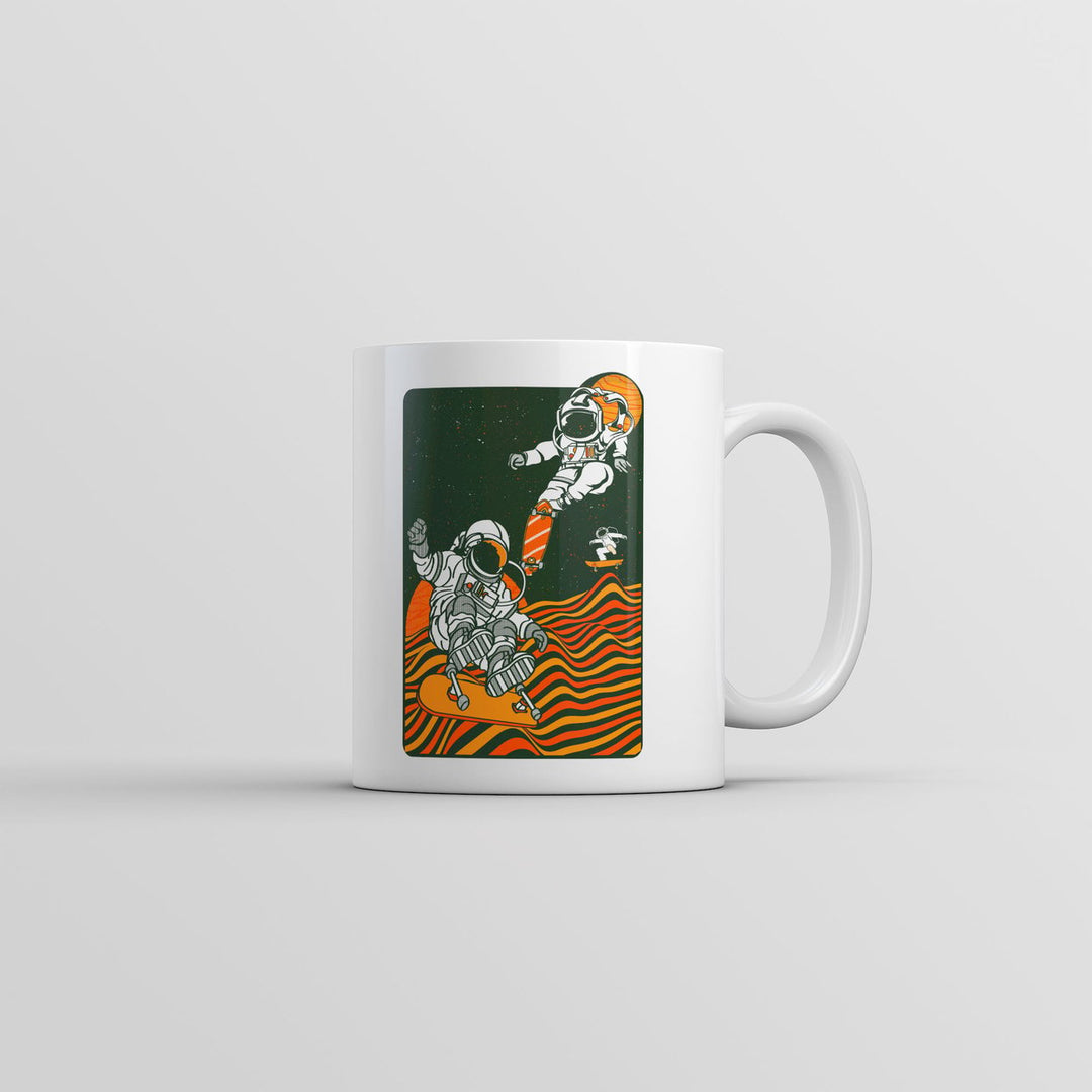 Astro Skate Park Mug Funny Skateboarding Graphic Coffee Cup-11oz Image 1