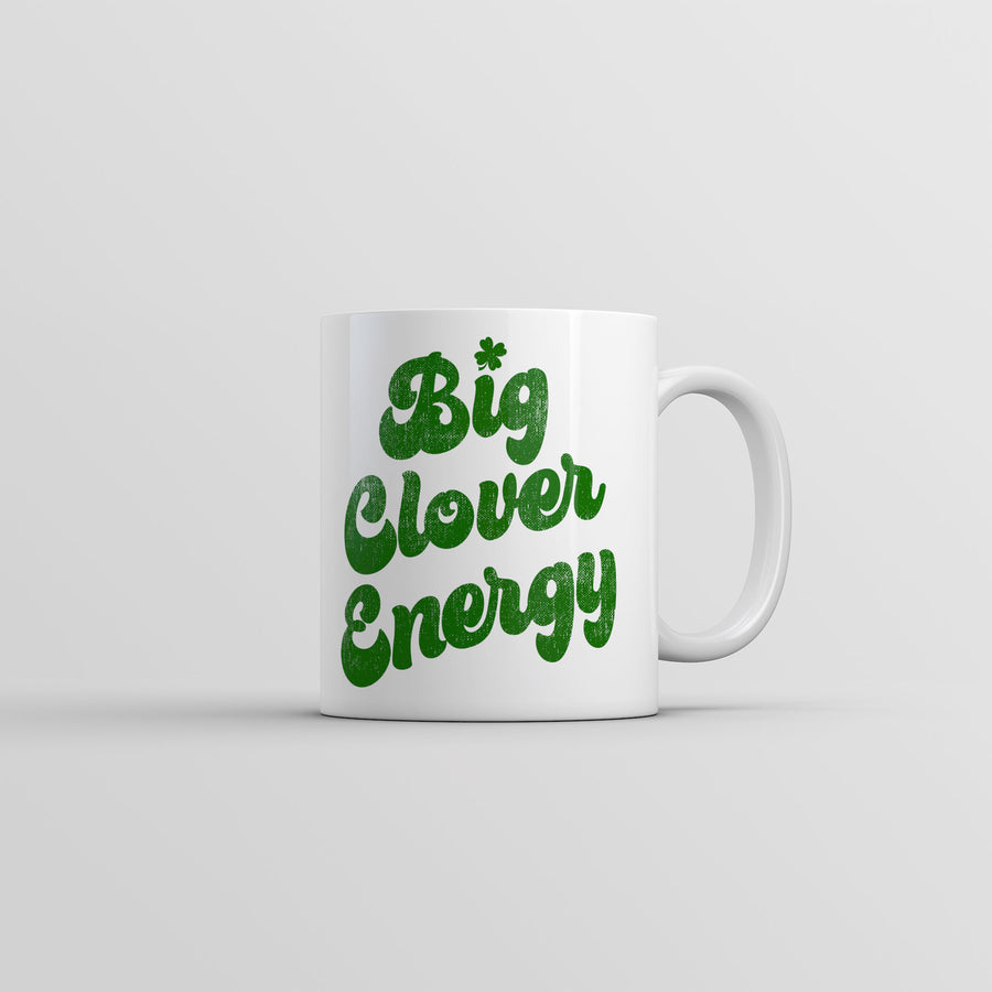 Big Clover Energy Mug Funny St Patricks Day Graphic Coffee Cup-11oz Image 1