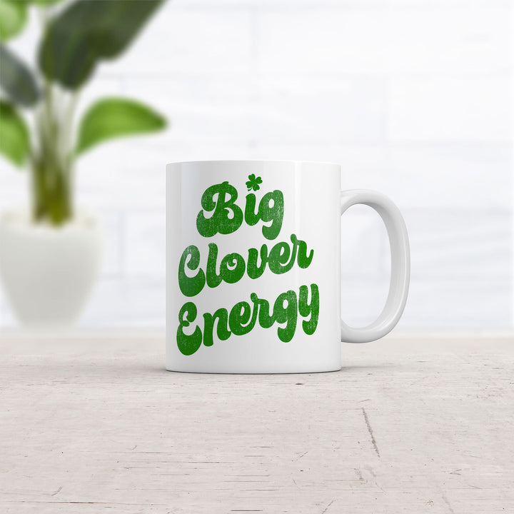 Big Clover Energy Mug Funny St Patricks Day Graphic Coffee Cup-11oz Image 2