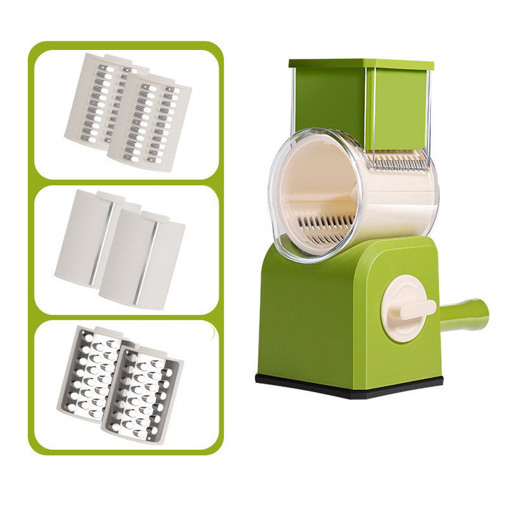Multifunctional Hand Operated Rotary Vegetable Cutter for Kitchen Image 4