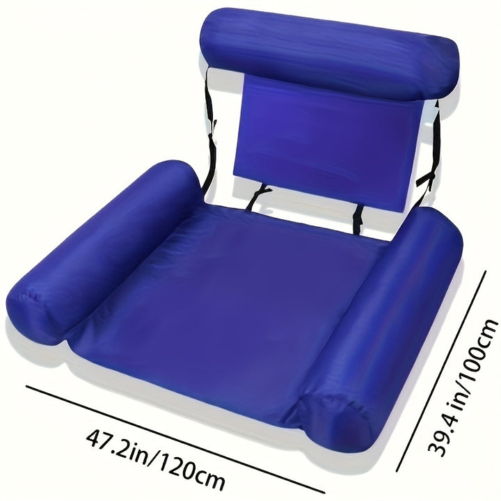 Chair Pool Seats Swimming Floating Water Bed Lounge Chairs Pool Float Inflatable Water Hammock Image 4