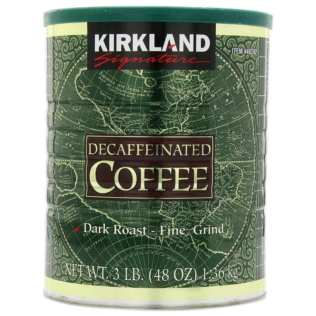 Kirkland Signature Decaffeinated CoffeeDark Roast3 Pounds Image 1