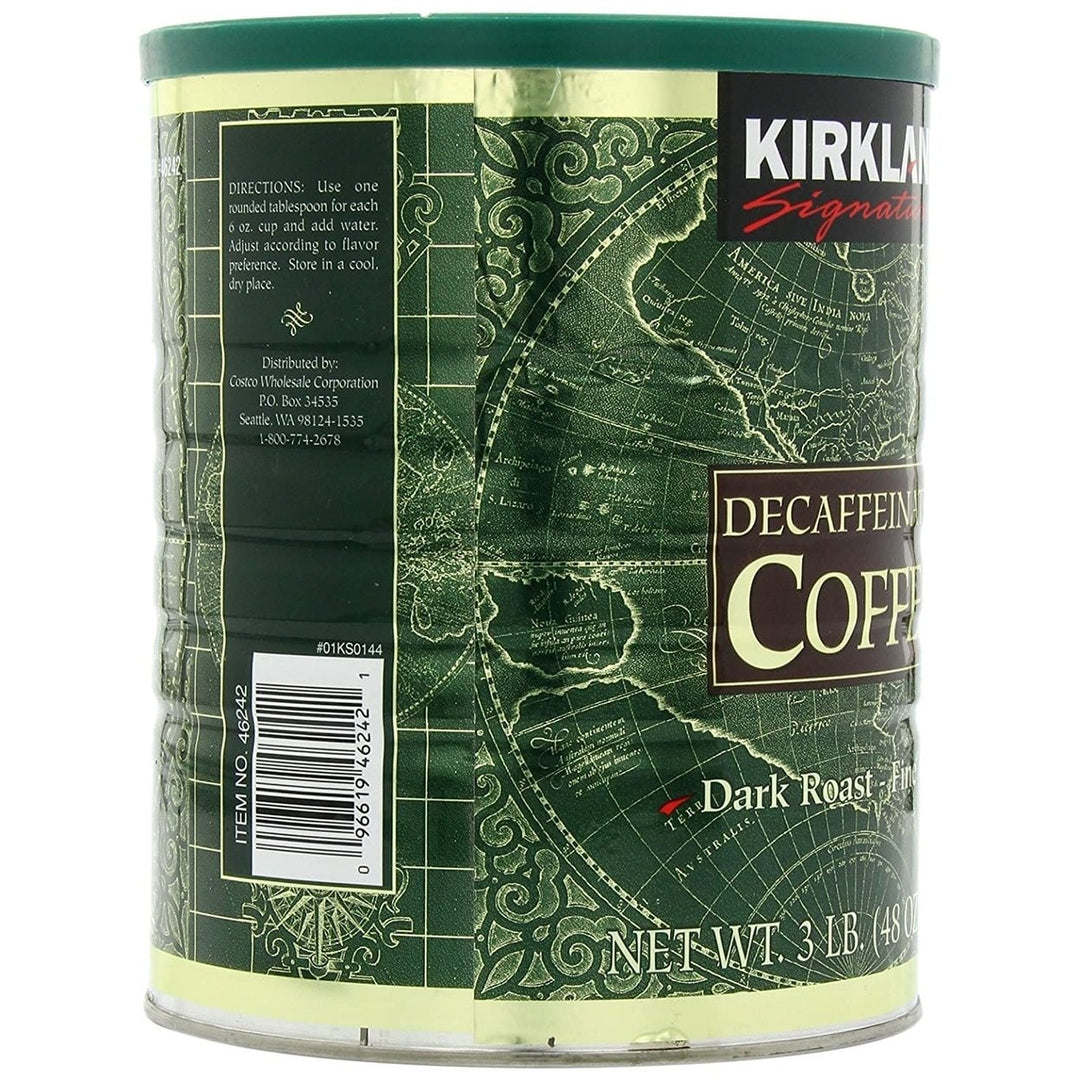 Kirkland Signature Decaffeinated CoffeeDark Roast3 Pounds Image 3