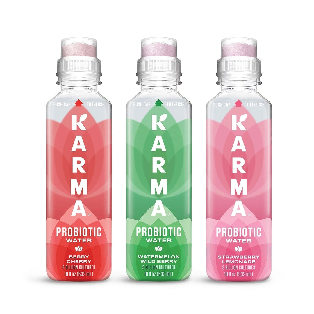 Karma Probiotic Water Variety Pack 18 Fluid Ounce (Pack of 12) Image 2