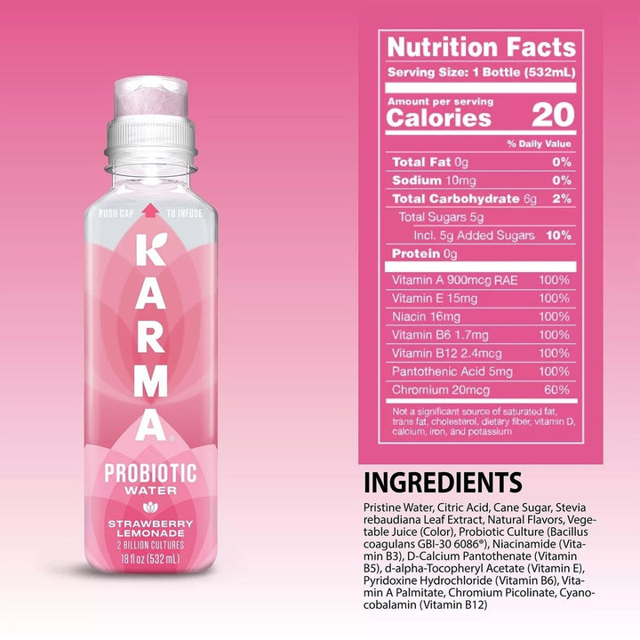 Karma Probiotic Water Variety Pack18 Fluid Ounce (Pack of 12) Image 4