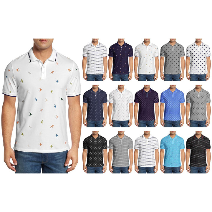 Mens Athletic Summer Short Sleeve Cotton Shirts 3-Pack Classic Collared Casual Image 1