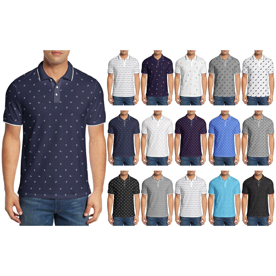 4-Pack Mens Classic Collared Cotton Short Sleeve Athletic Summer Shirts Image 1