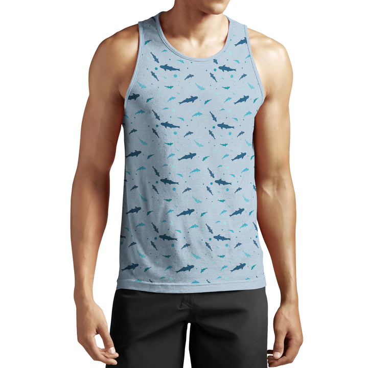 Mens Muscle Tank Tops 4-Pack Quick Dry Breathable Moisture Wicking Crew Neck Image 2