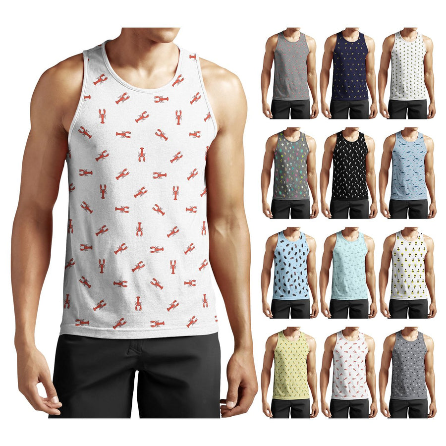 Mens Muscle Tank Tops 3-Pack Active Quick Dry Breathable Athletic Crew Neck Image 1