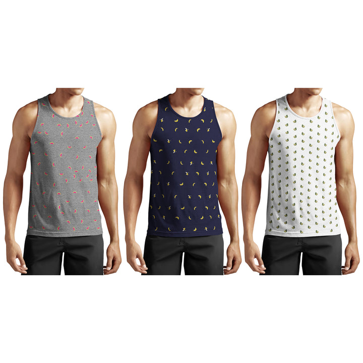 Mens Muscle Tank Tops 4-Pack Quick Dry Breathable Moisture Wicking Crew Neck Image 8