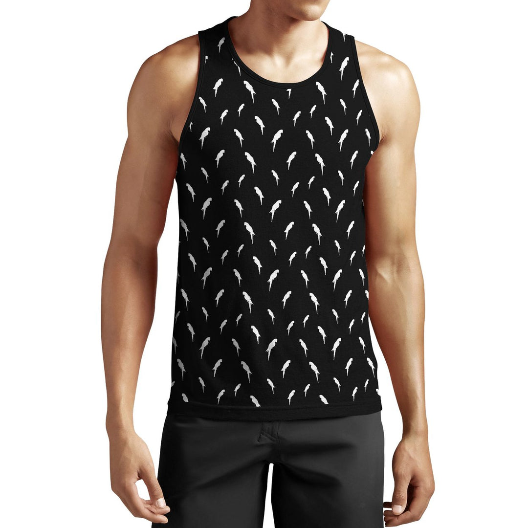 Mens Muscle Active Crew Neck Tank Tops Quick Dry Moisture Wicking 5-Pack Image 4