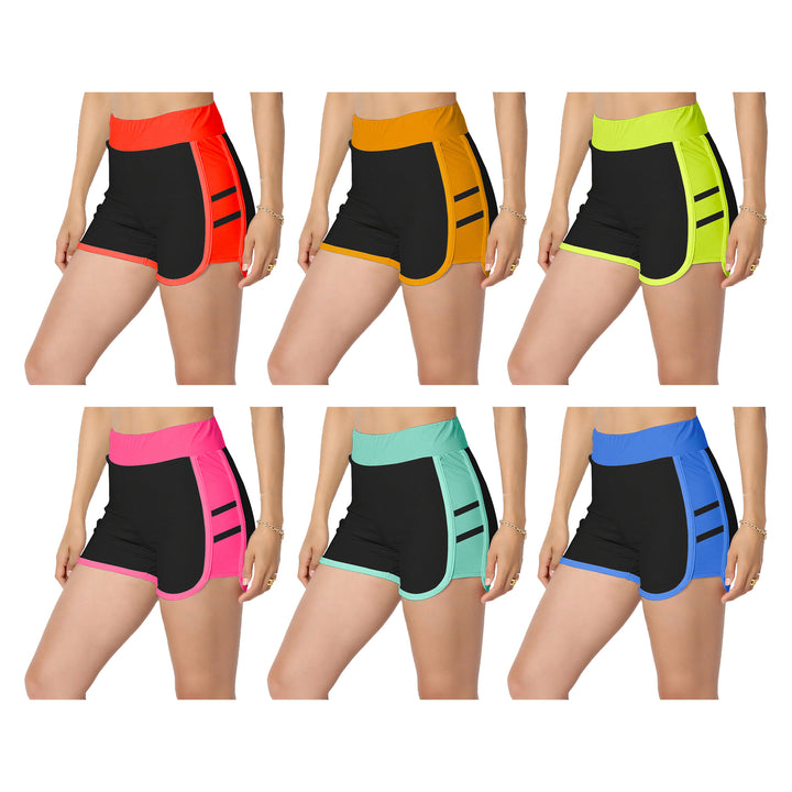 1-Pack Womens Athletic Summer Yoga Gym Running Dolphin Breathable Fitness Shorts Image 8