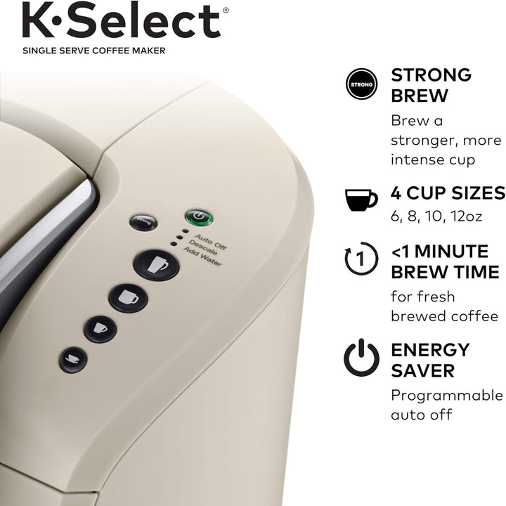 Keurig K-Select Single-Serve K-Cup Pod Coffee MakerSandstone Image 4