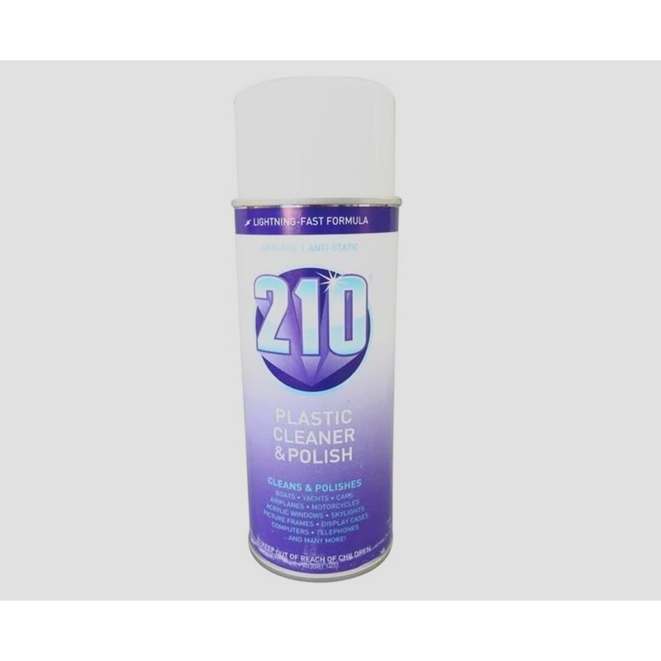 Camco 210 Plastic Cleaner Polish 14oz Spray Image 1