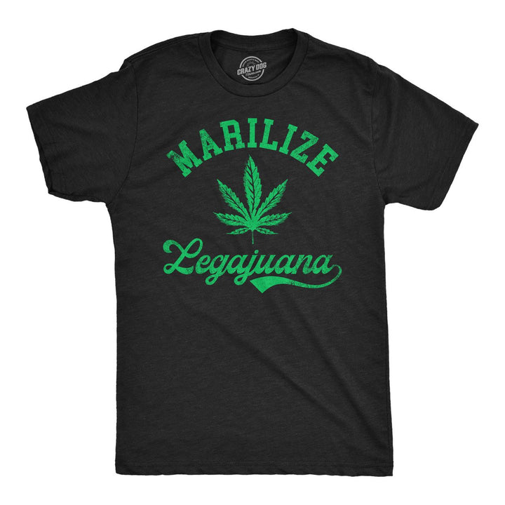 Mens Marilize Legajuana Funny T Shirts Sarcastic 420 Graphic Tee For Men Image 1