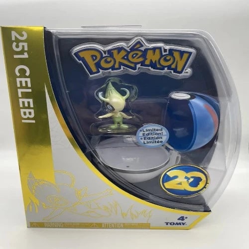 Pokemon 251 Celebi 20th Anniversary Limited Edition 2016 Tomy Figure Image 1