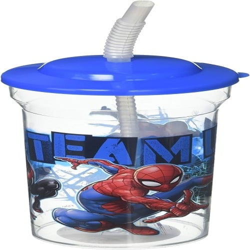 Spider-Man 16 Oz Sports Tumbler with Lid and Straw Image 1