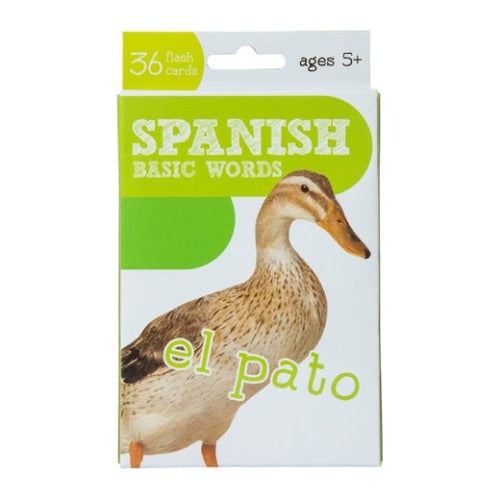 Spanish (Basic Words) 36 Flashcards Age 5+ Image 1