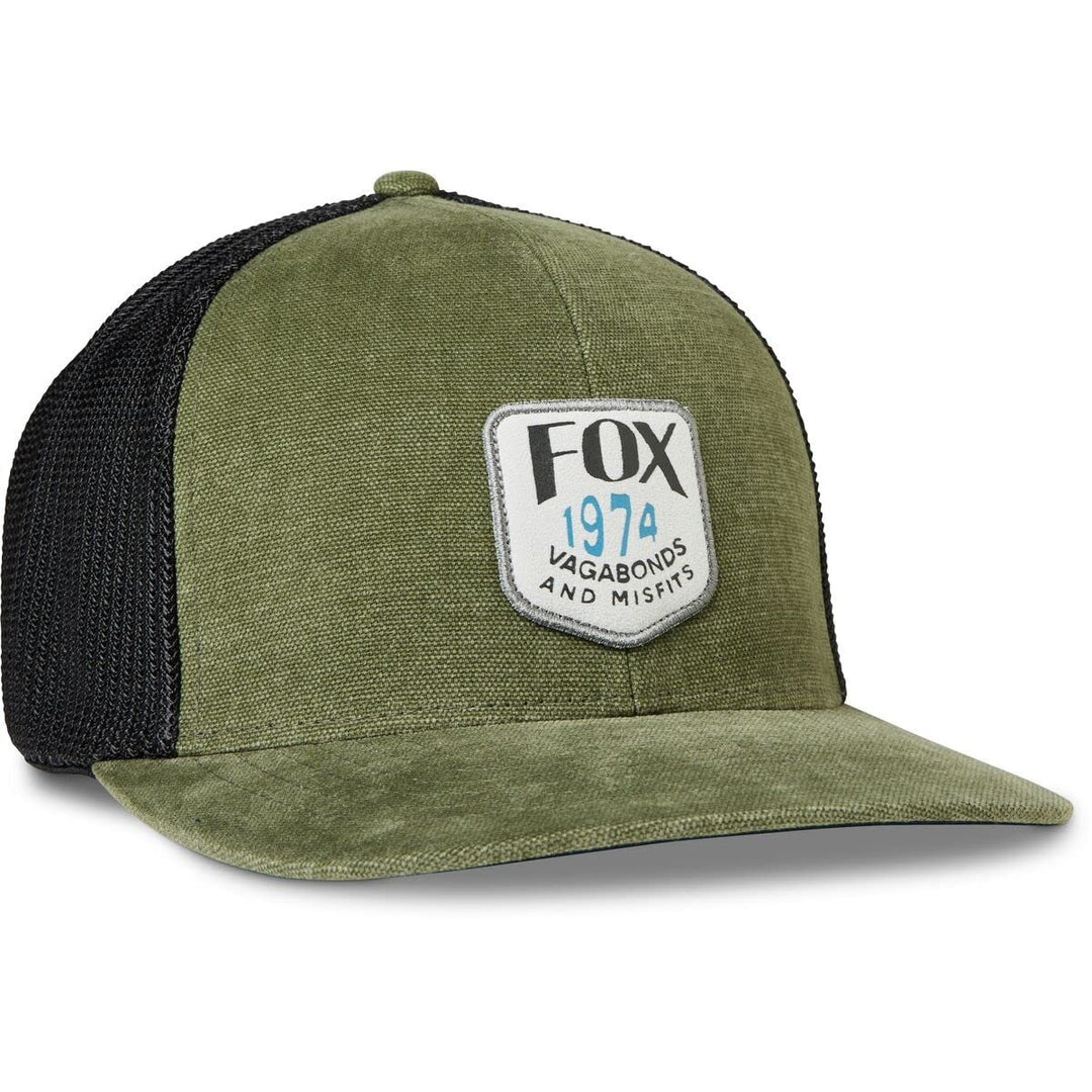 Fox Racing Mens Flexfit Hat Black Stretch-to-Fit Model 30649-001 Authentic Image 2