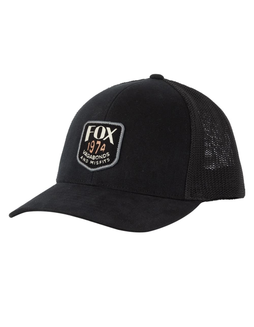 Fox Racing Mens Flexfit Hat Black Stretch-to-Fit Model 30649-001 Authentic Image 3