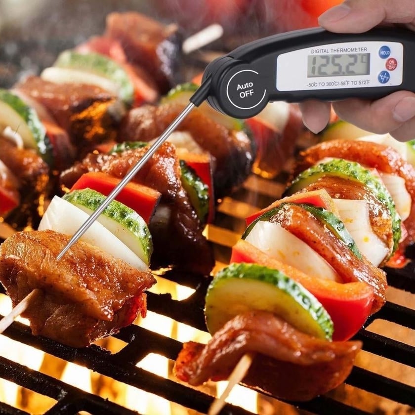 Instant Digital Meat Thermometer Probe Random Color Folding Design for Cooking Grilling Image 2