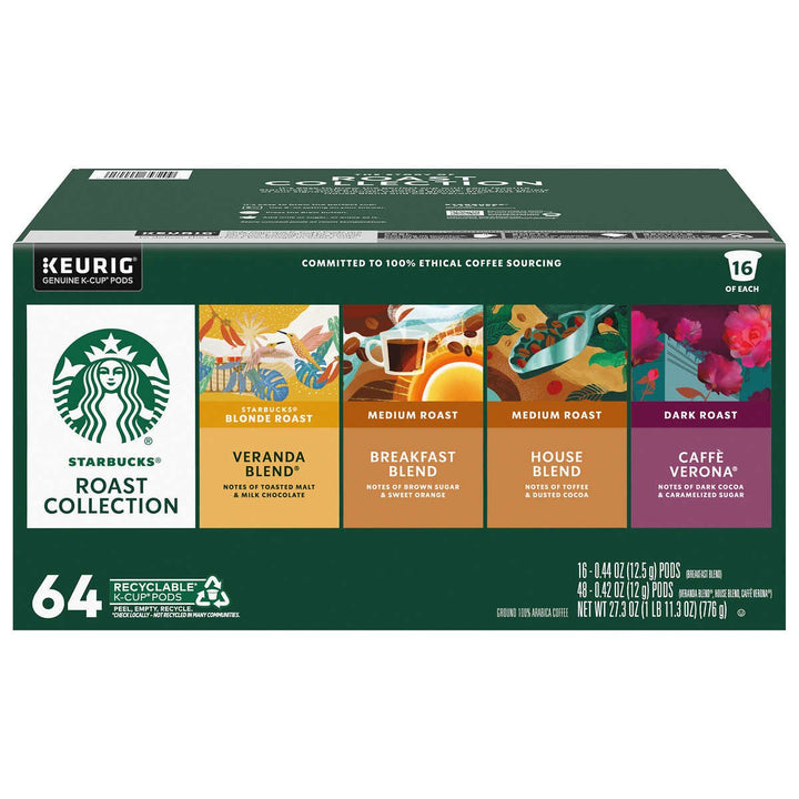 Starbucks Classic Roasts K-Cup Variety Pack (64 Count) Image 1