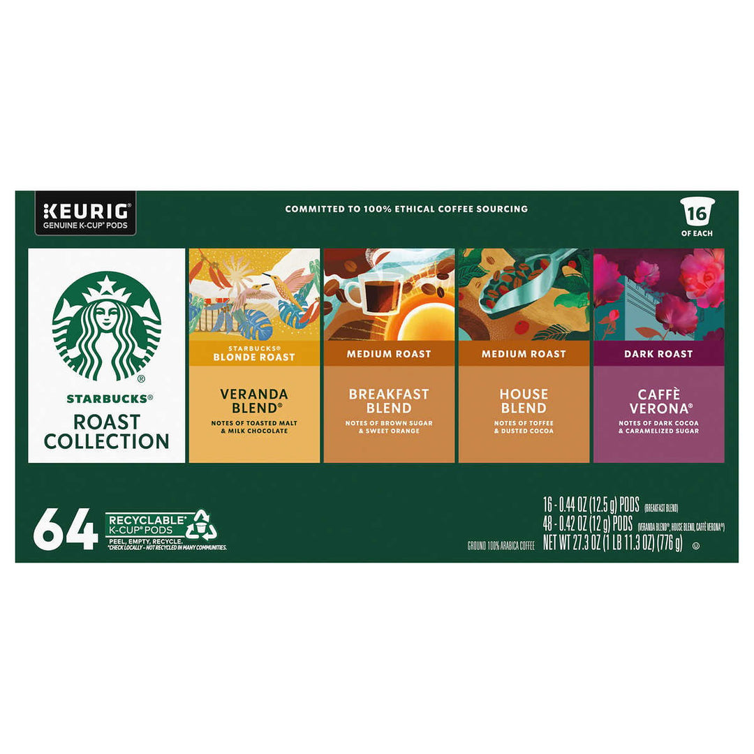 Starbucks Classic Roasts K-Cup Variety Pack (64 Count) Image 4