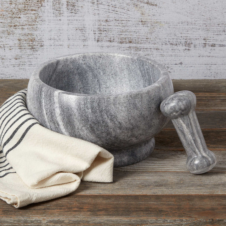 Casa Maria 8.5" Marble Mortar and Pestle Image 4