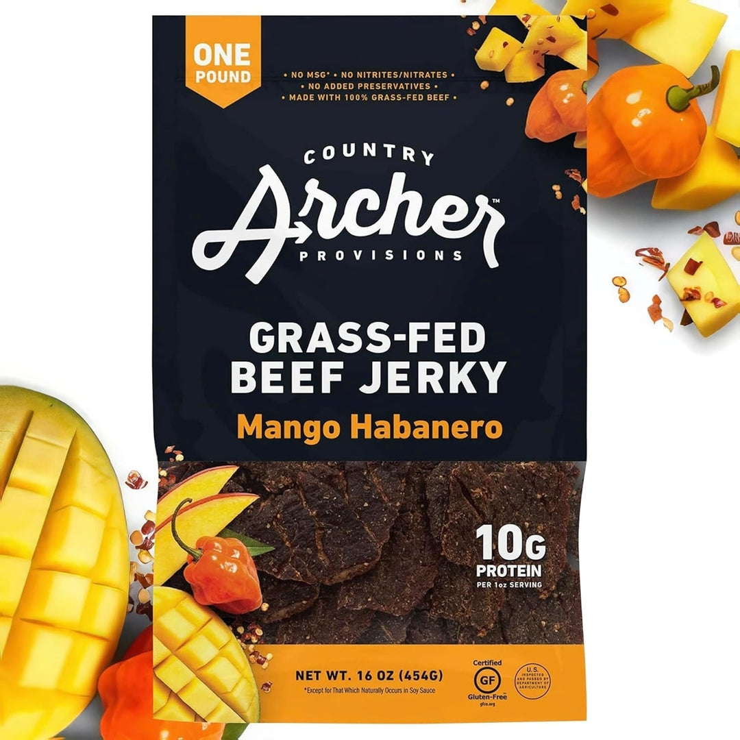 Country Archer Mango Habanero Beef Jerky 16 Ounce Image 1