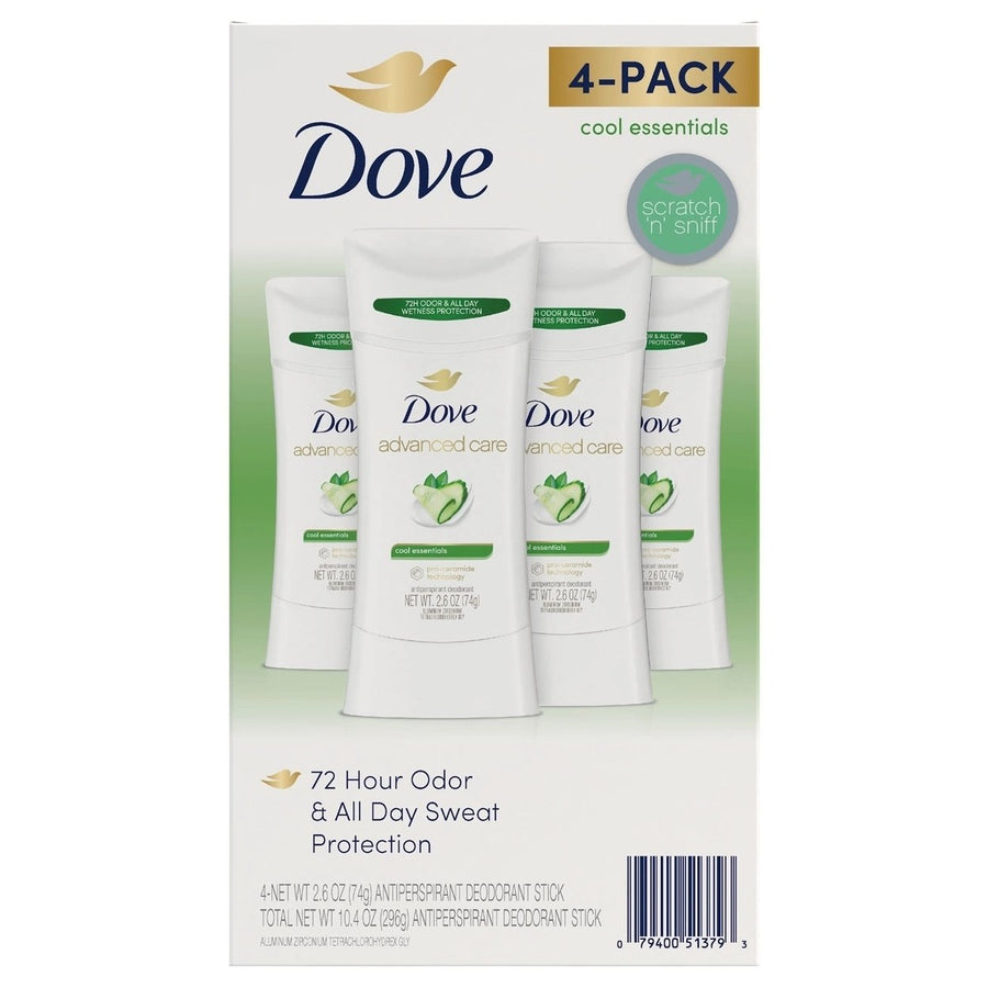 Dove Advanced Care Cool Essentials Deodorant2.6 Ounce (Pack of 4) Image 1