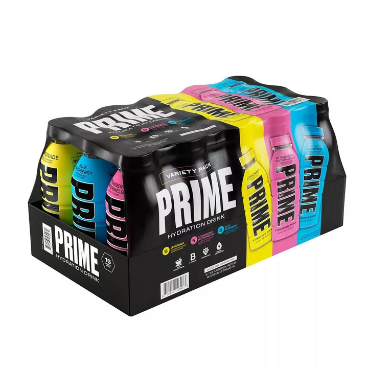 Prime Hydration Drink Variety Pack 2.0 16.9 Fluid Ounce (Pack of 15) Image 1