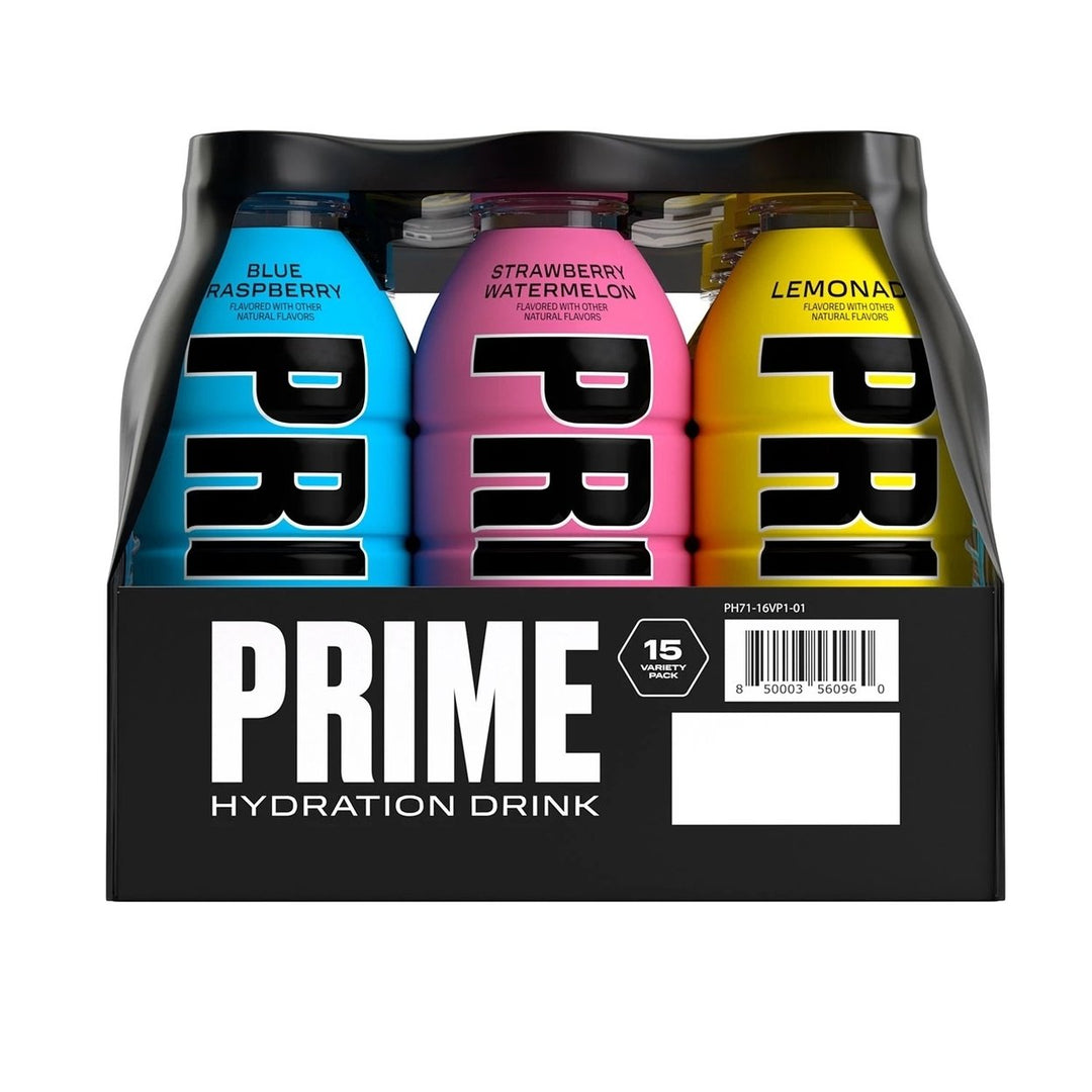 Prime Hydration Drink Variety Pack 2.0 16.9 Fluid Ounce (Pack of 15) Image 3