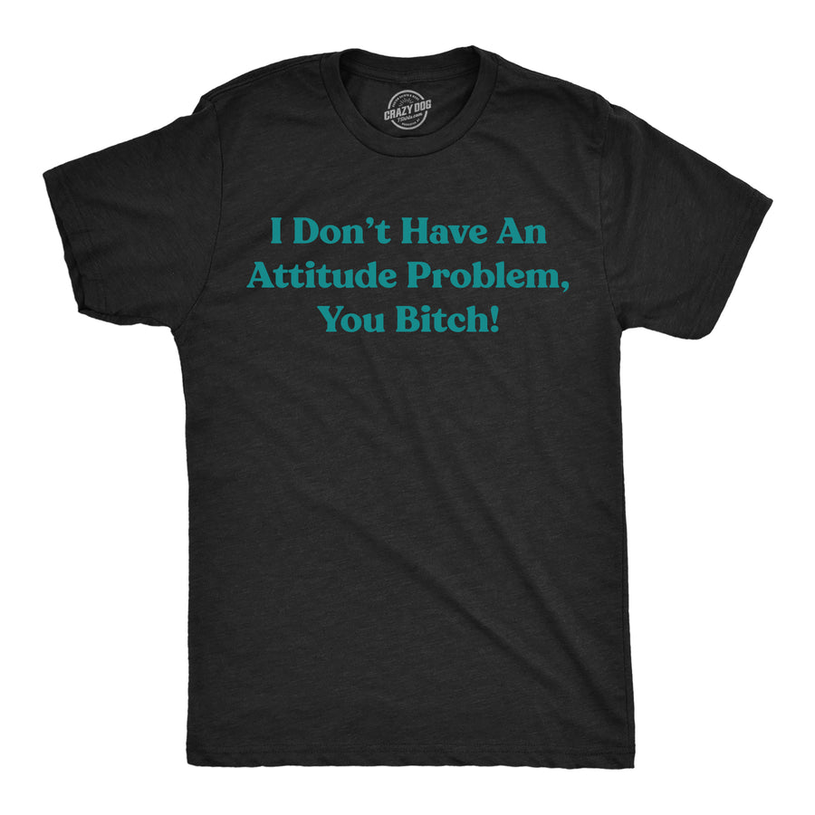 Mens Funny T Shirts I Dont Have An Attitude Problem You Bitch Graphic Tee For Men Image 1