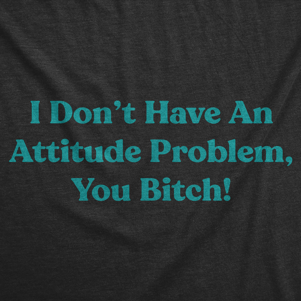 Mens Funny T Shirts I Dont Have An Attitude Problem You Bitch Graphic Tee For Men Image 2