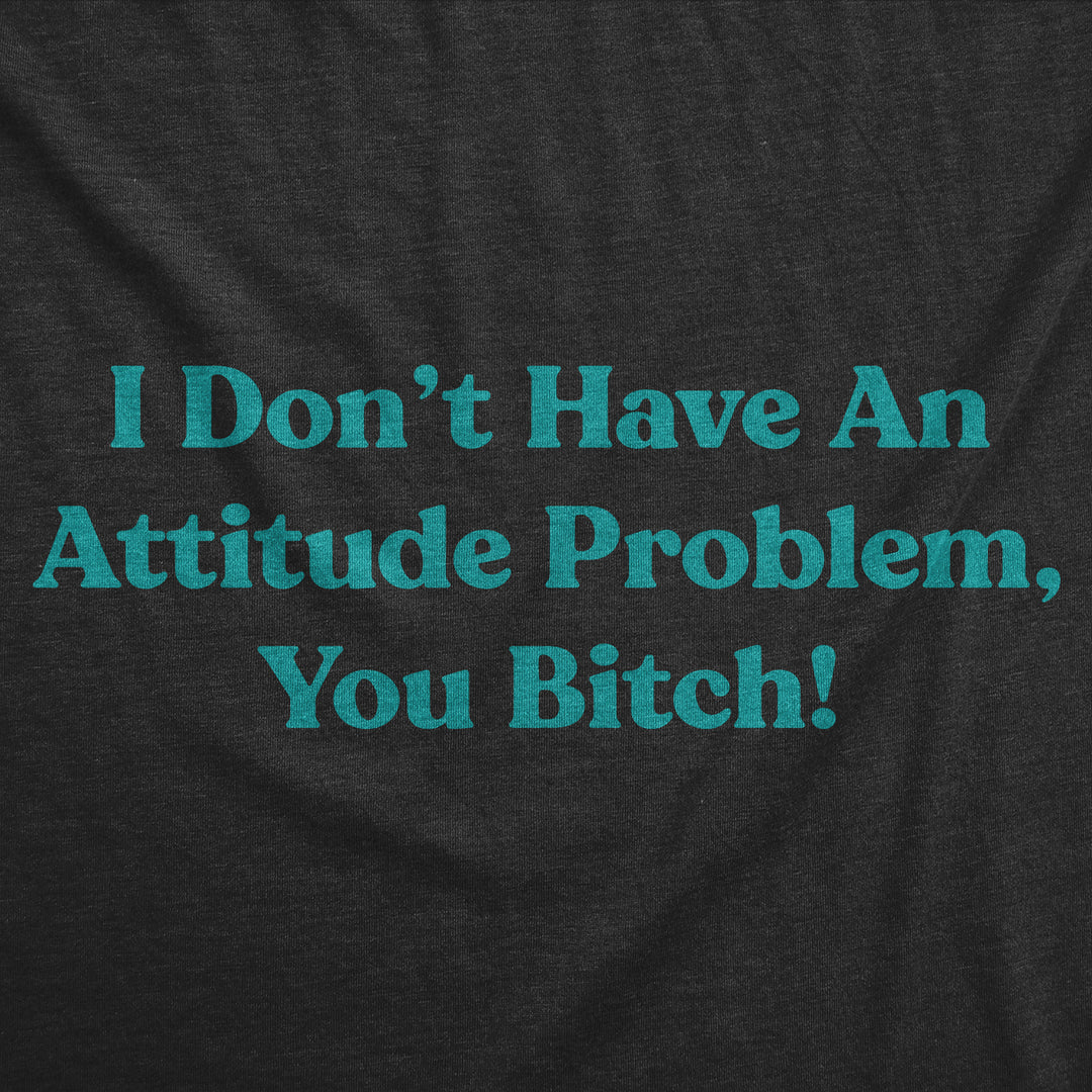 Womens Funny T Shirts I Dont Have An Attitude Problem You Bitch Graphic Tee For Ladies Image 2